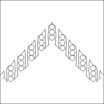 (image for) Judys Prism Tablerunner Striped Point-L04912*